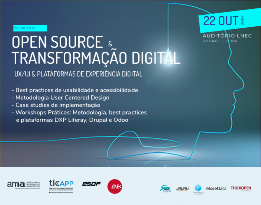 1.ª sessão do ciclo de workshops “Open Source & Transformação Digital”